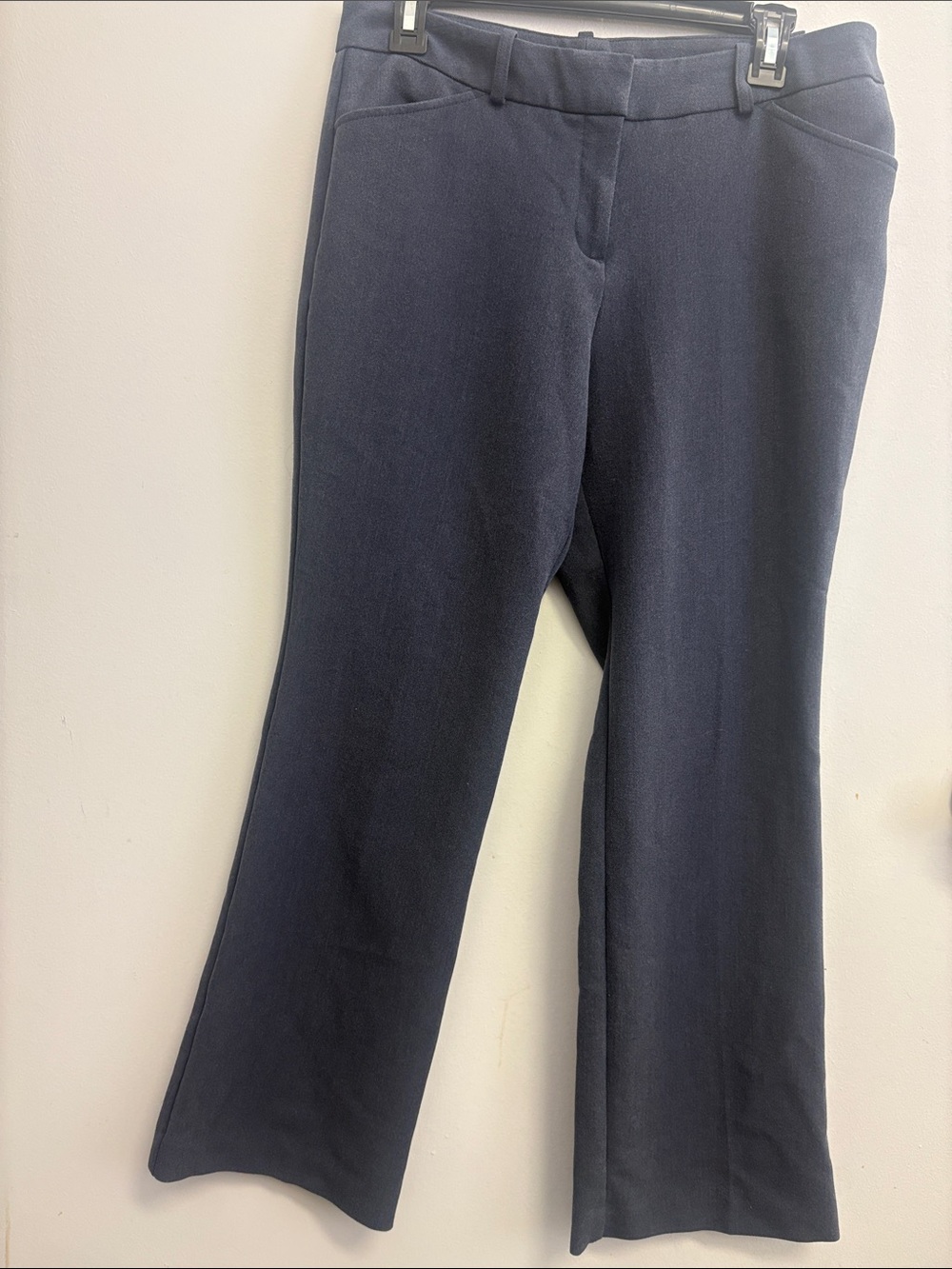 Worthington Navy Straight-Leg Dress Pants